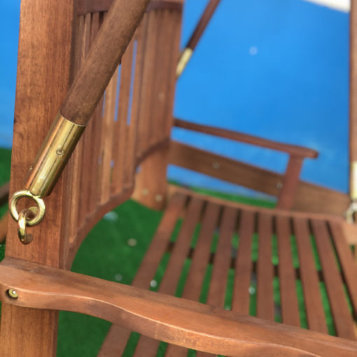 Xích đu 2 chỗ - gỗ dầu - Hình ảnh 4
