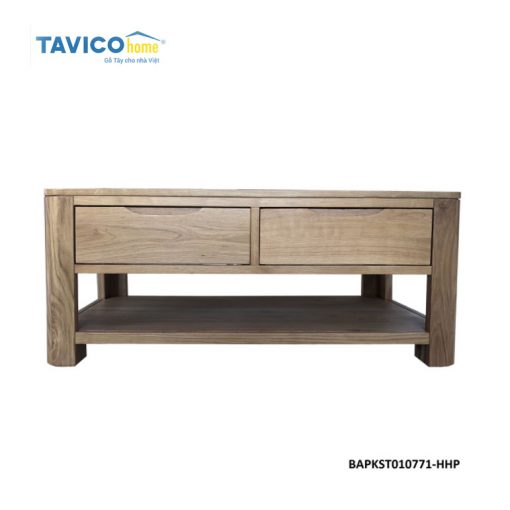 Bàn 2 hộc LOW TABLE - gỗ sồi màu tự nhiên