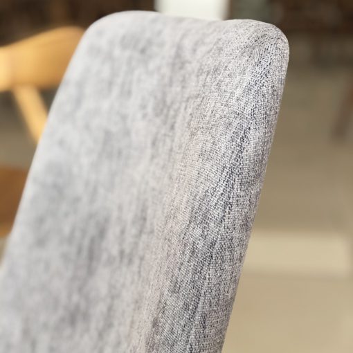 Ghế VENTURA bọc nỉ màu xám - gỗ tần bì màu nâu - Hình ảnh 5