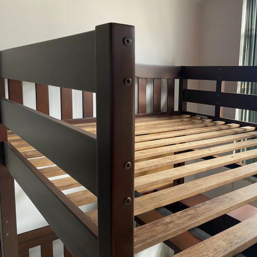 Giường tầng kết hợp bàn học AUDREY - Gỗ sồi màu nâu cà phê - Hình ảnh 3