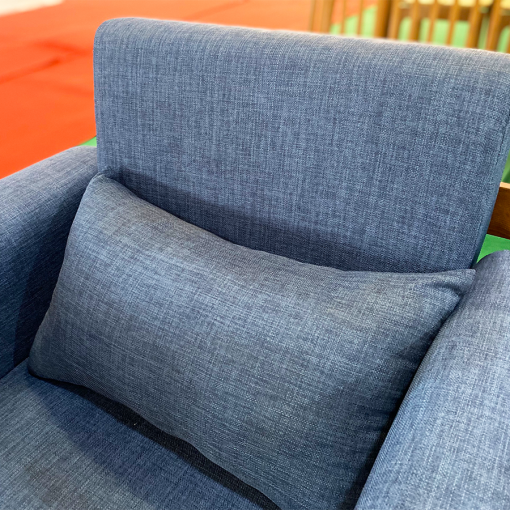 Bộ sofa LUNA – Gỗ cao su màu nâu – Đệm vải nỉ - Hình ảnh 2