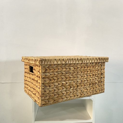 Thùng đựng đồ có nắp - màu tự nhiên