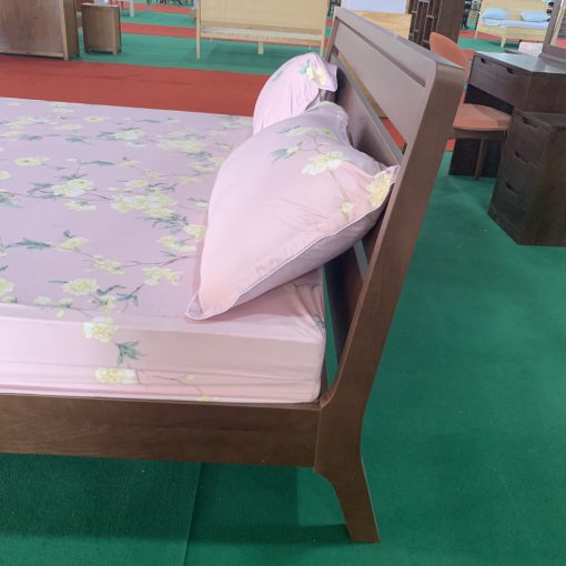 Giường ngủ Hobro - Gỗ sồi trắng màu óc chó - Hình ảnh 3
