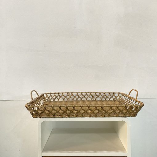 Khay chữ nhật cối - màu tự nhiên