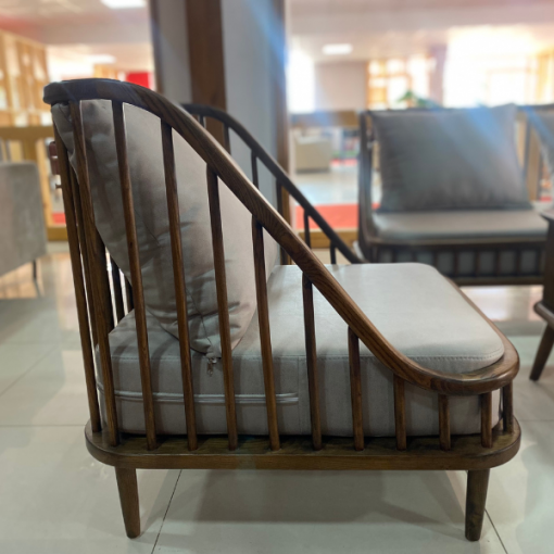 Bộ Sofa Greta - Gỗ tần bì đệm màu xám tro - Hình ảnh 3