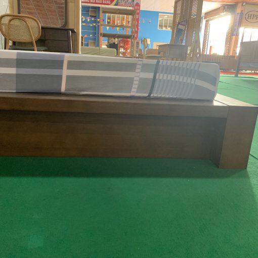 Giường ngủ gỗ Kami 1,6m - gỗ sồi màu nâu - Hình ảnh 5