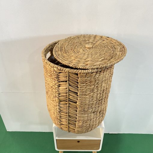 Thùng đựng quần áo có nắp - màu tự nhiên
