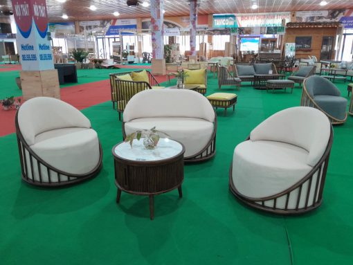 Bộ Sofa VC-073 - Gỗ Tần Bì Màu Nâu