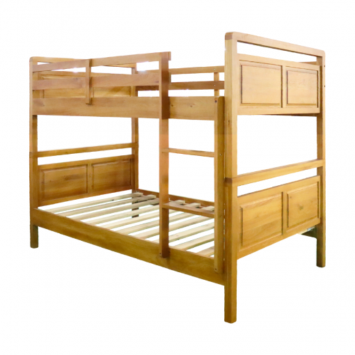 Giường tầng số 1 - Gỗ sồi màu tự nhiên