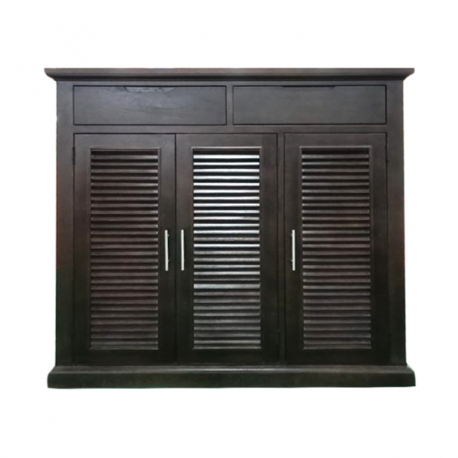 Tủ giày 3 cánh - Gỗ sồi màu nâu