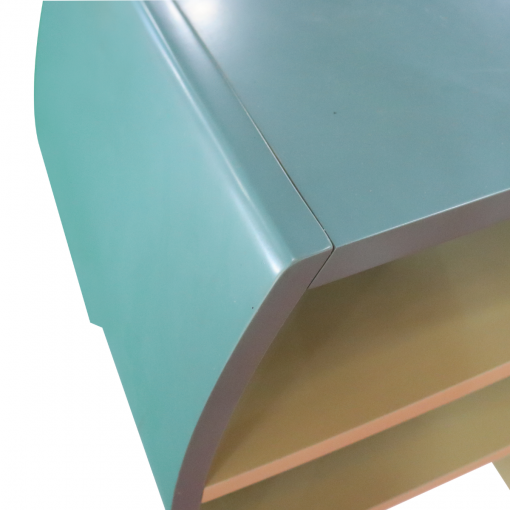 Tủ đầu giường - Màu xanh gỗ và veneer tràm - Hình ảnh 3