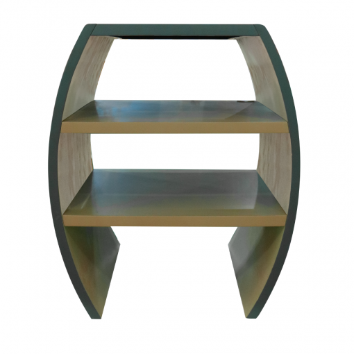 Tủ đầu giường - Màu xanh gỗ và veneer tràm