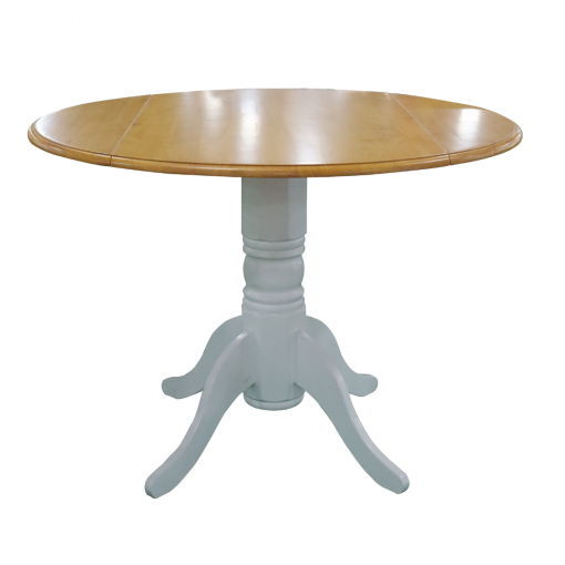 Bộ bàn ăn tròn Burlington 4 ghế - Gỗ cao su màu tự nhiên - Hình ảnh 2