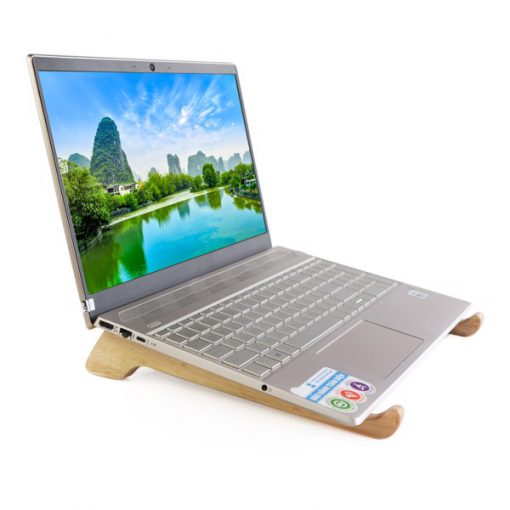Đế để laptop - Màu tự nhiên gỗ cao su