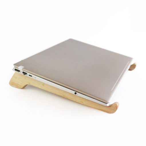Đế để laptop - Màu tự nhiên gỗ cao su - Hình ảnh 2