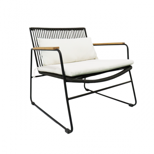 Bộ sofa Chile - Đan dây đen đệm trắng - Hình ảnh 3