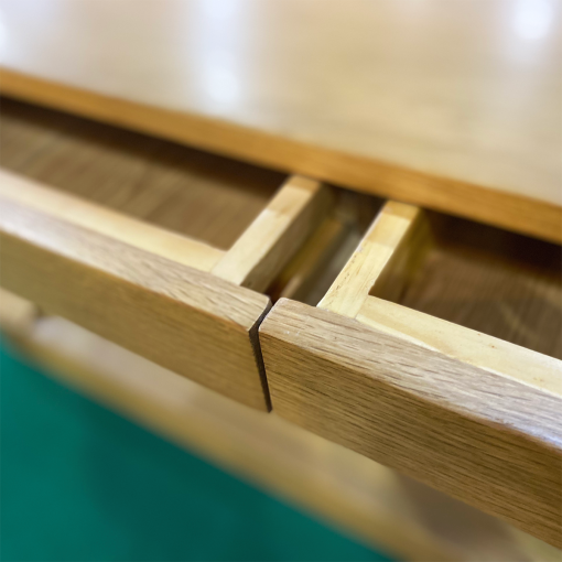 Bàn làm việc chân chữ C - Gỗ sồi màu tự nhiên - Hình ảnh 3
