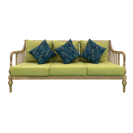 Bộ sofa Marine - Gỗ sồi đỏ nệm màu xanh cốm - Hình ảnh 2