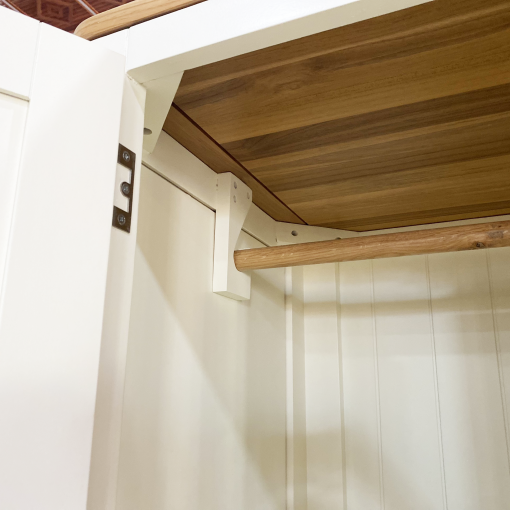 Tủ quần áo Hove - Gỗ Teak màu trắng - Hình ảnh 4